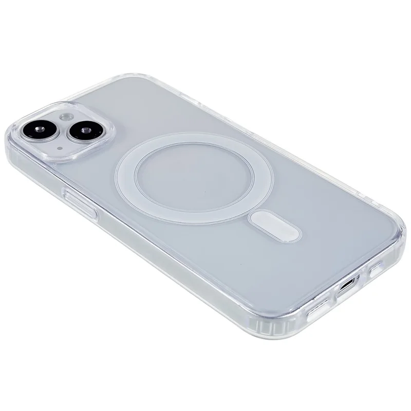 For iPhone 15 Plus Clear Magnetic Phone Case Compatible with MagSafe Acrylic + TPU Drop-proof Cover