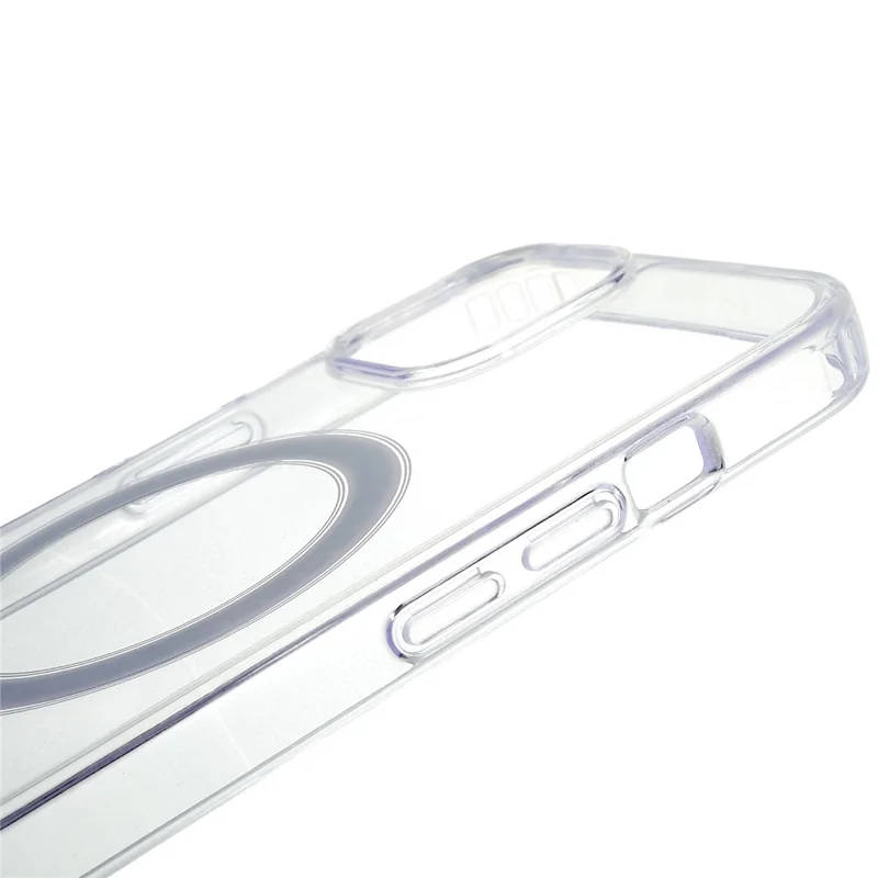 For iPhone 15 Plus Clear Magnetic Phone Case Compatible with MagSafe Acrylic + TPU Drop-proof Cover