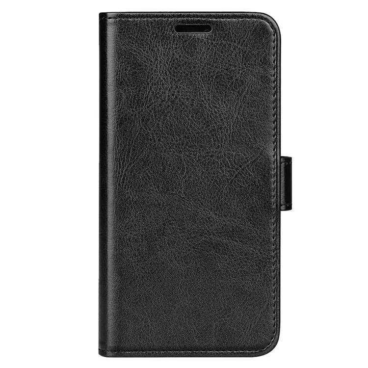 Für Samsung Galaxy F34 5G / M34 5G Anti-Kratzer PU-Leder-Handy-Cover Stand Crazy Horse Textur Wallet Case - Schwarz