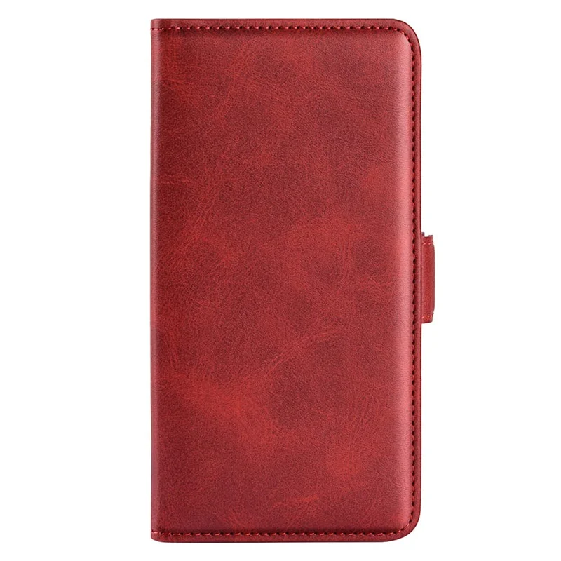 For Nothing Phone (2) Shockproof Calf Texture Phone Stand Case Wallet PU Leather Cell Phone Cover - Red