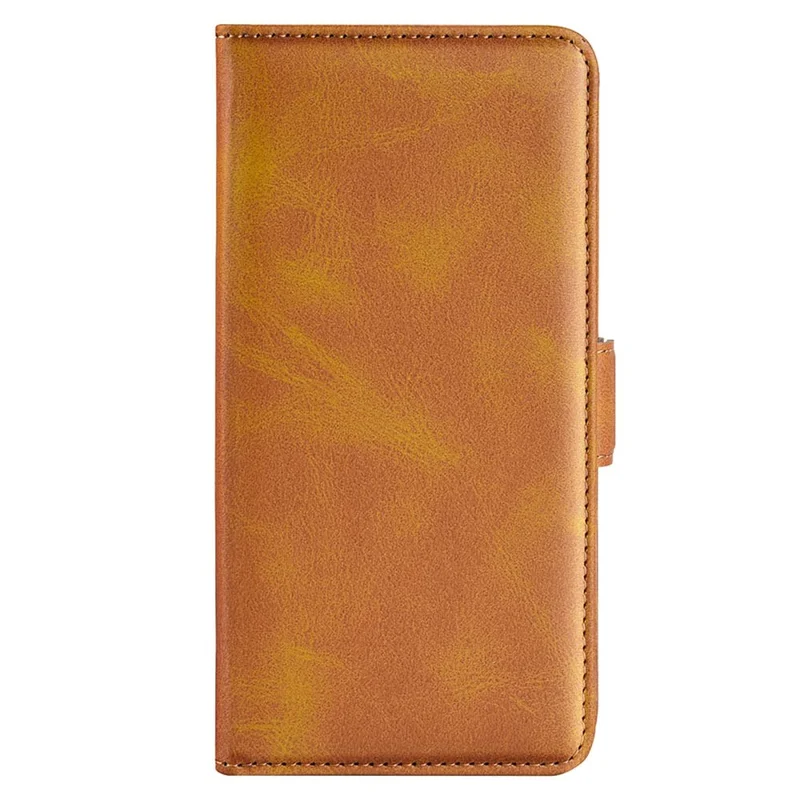 Pour Rien Téléphone (2) Coque de Téléphone Antichoc en Texture Veau Support de Téléphone Portefeuille en Cuir PU - Jaune