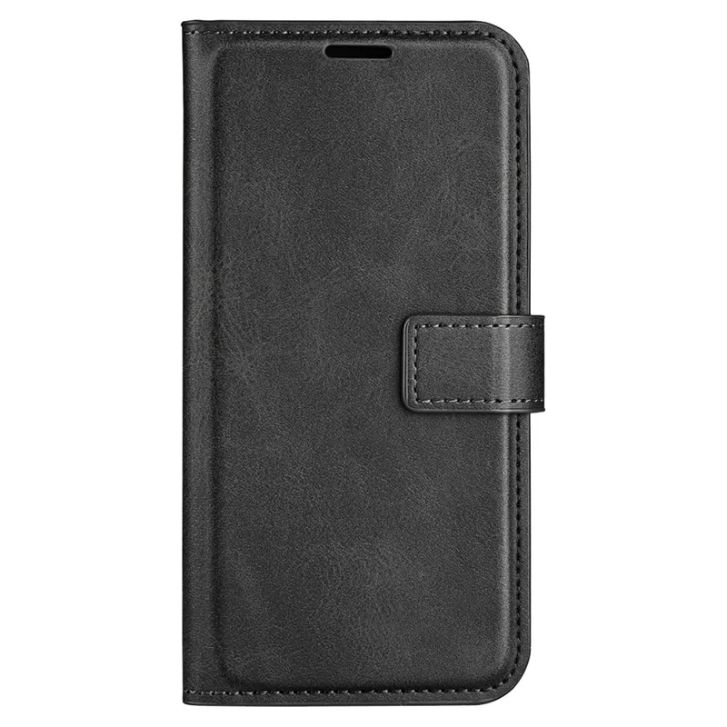Para Realme 11x 5G / 11 5G (Global) Capa de Telefone Carteira Stand PU Leather Shell Calf Texture Proteção Total Capa de Telefone - Preto