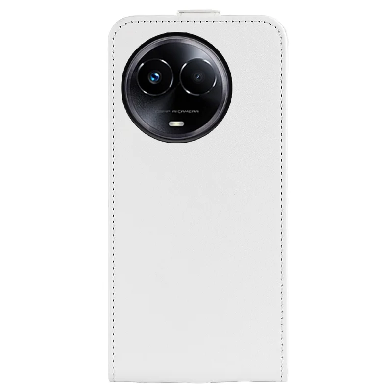 For Realme 11x 5G / 11 5G (Global) Multifunction Card Holder Phone Shell Crazy Horse Texture Cover Leather Vertical Flip Case - White