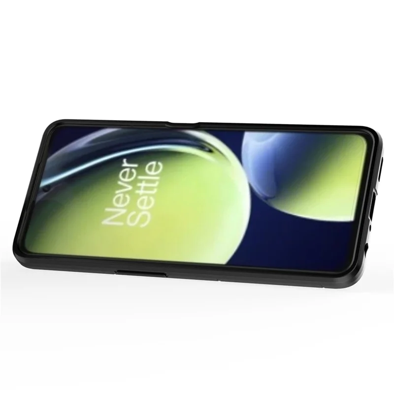 Para OnePlus Nord CE3 5G TPU+PC Protective Case Rotation Ring Holder Kickstand Phone Cover - Preto