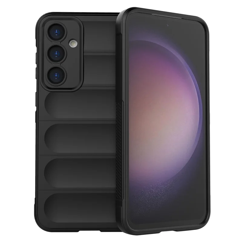 Прочный TPU-чехол для Samsung Galaxy S23 FE, противоскользящий чехол для защиты от падения - черный