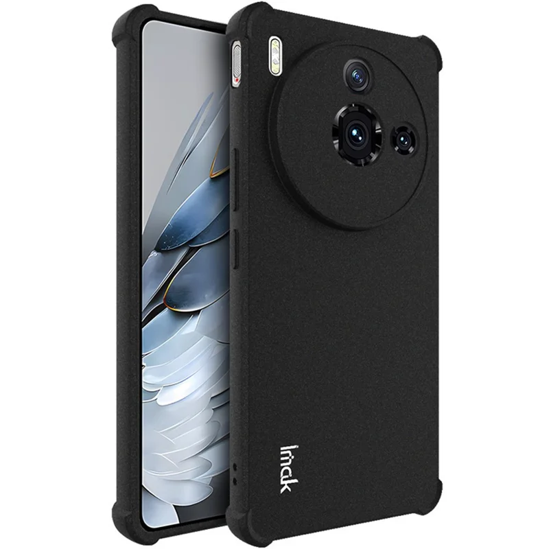 IMAK For ZTE nubia Z50S Pro 5G Matte Phone Case Airbag Corner TPU Phone Cover - Black