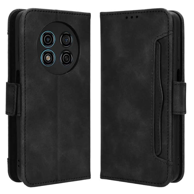 Для Ulefone Note 15 Кошелек Чехол PU Кожа Стенд Несколько Слотов для Карт Защитный Чехол для Телефона - Черный