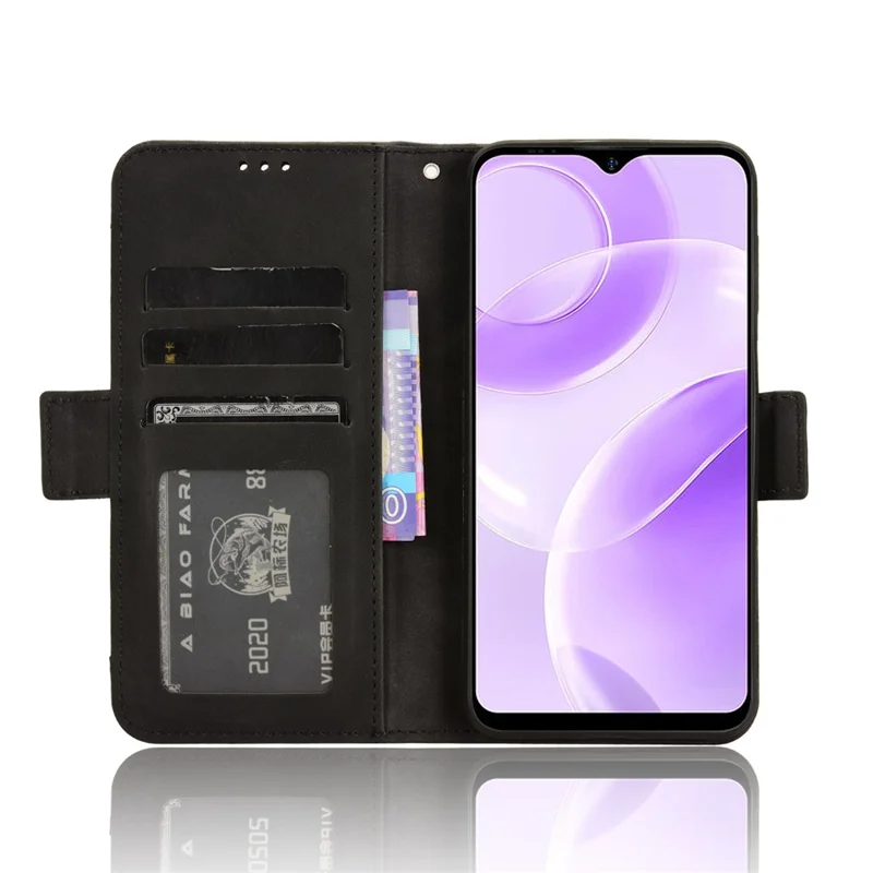 Для Ulefone Note 15 Кошелек Чехол PU Кожа Стенд Несколько Слотов для Карт Защитный Чехол для Телефона - Черный