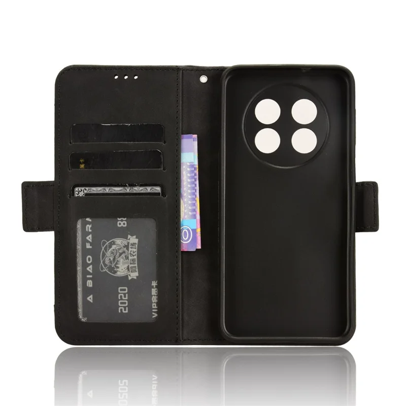 Для Ulefone Note 15 Кошелек Чехол PU Кожа Стенд Несколько Слотов для Карт Защитный Чехол для Телефона - Черный