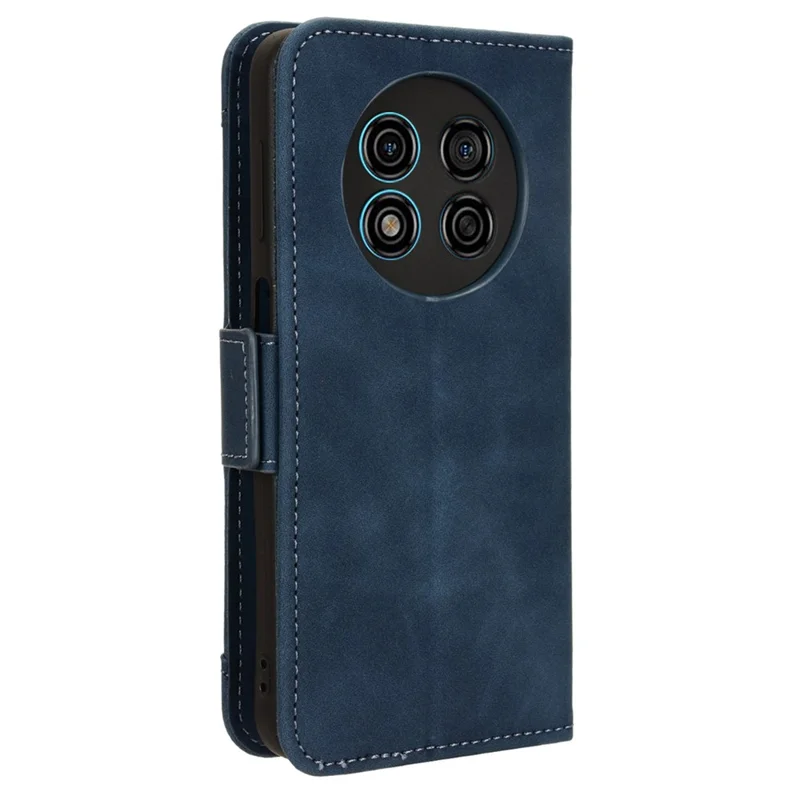 Per Ulefone Note 15 Custodia Portafoglio in Pelle PU con Supporto e Slot Multipli per Carte - Blu