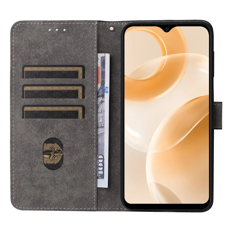 For Ulefone Note 15 Wallet Phone Case Anti-Scratch RFID Blocking Leather Cover with Strap - Purple