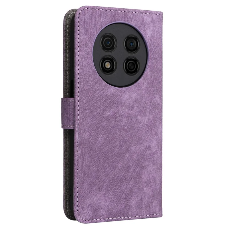 For Ulefone Note 15 Wallet Phone Case Anti-Scratch RFID Blocking Leather Cover with Strap - Purple