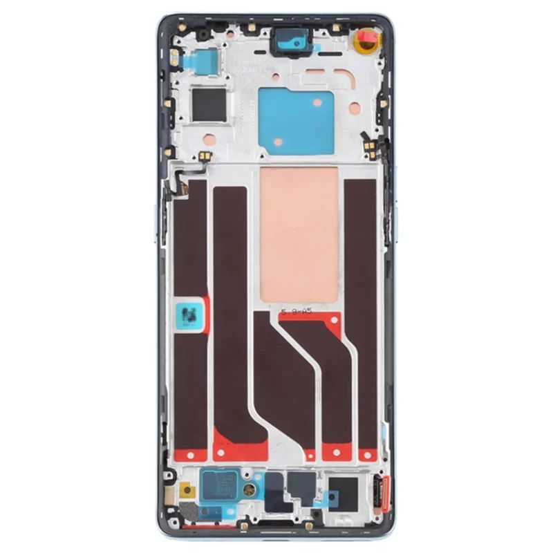 For Oppo Reno6 Pro 5G OEM Grade S AMOLED Screen and Digitizer Assembly + Frame Part (without Logo) - Blue