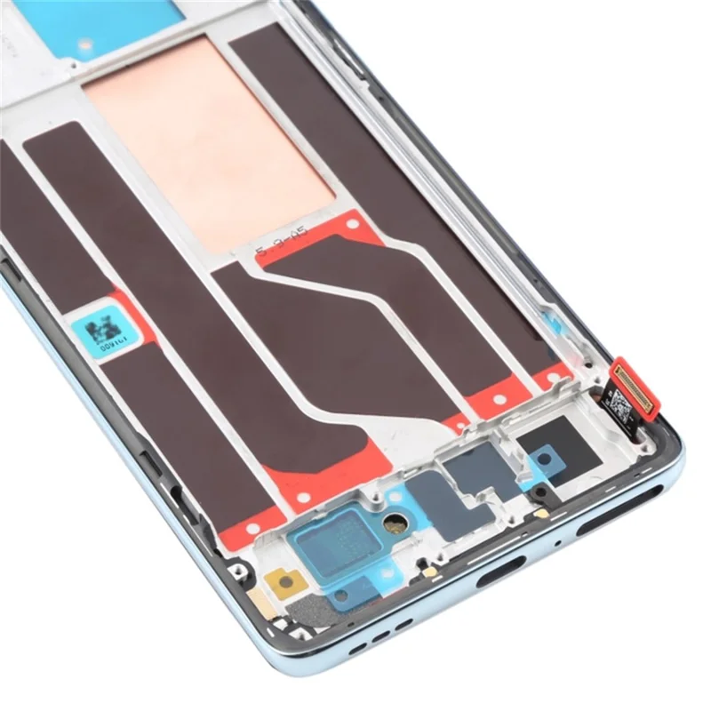 For Oppo Reno6 Pro 5G OEM Grade S AMOLED Screen and Digitizer Assembly + Frame Part (without Logo) - Blue