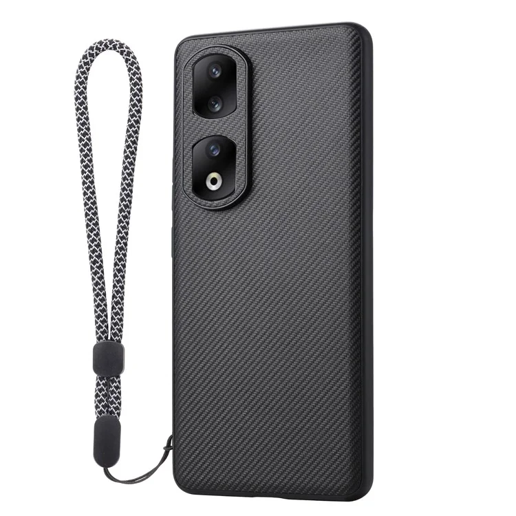 VILI TC Series for Honor 90 Pro Textured PU Leather Coated TPU Cover Shockproof Cell Phone Case
