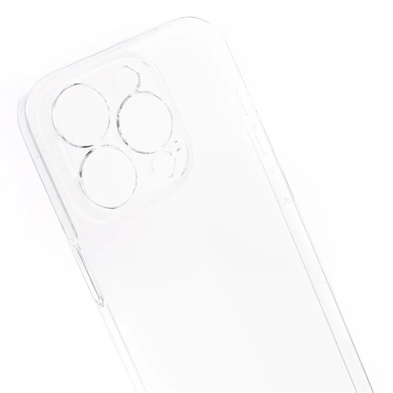 100PCS For iPhone 15 Pro Mobile Phone Cover Clear Plastic Shell HD Transparent Hard Phone Case