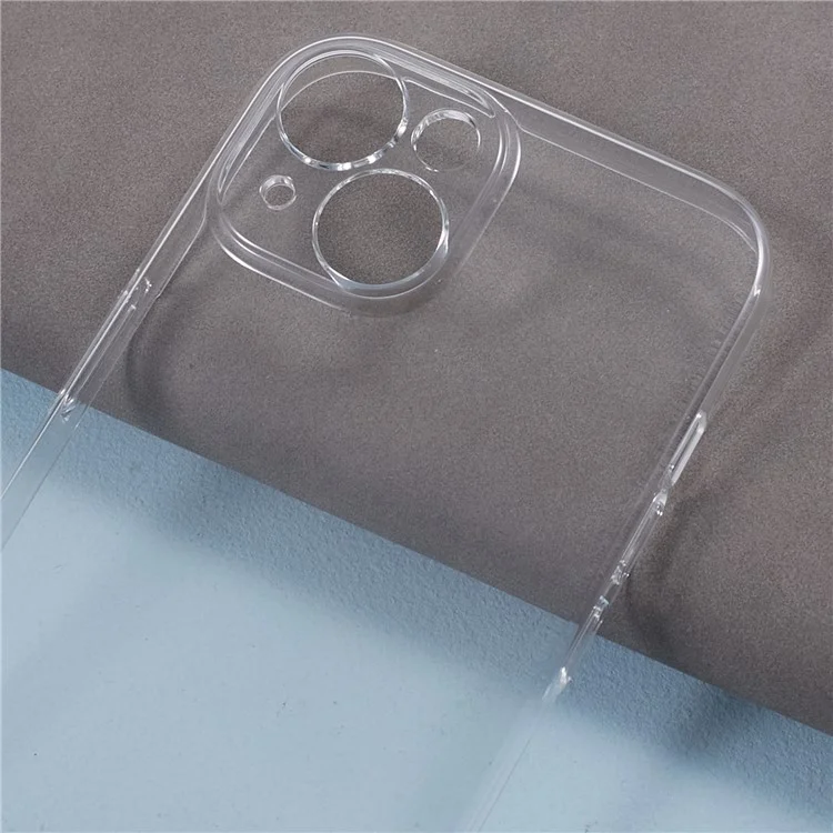 100PCS For iPhone 15 Plus Anti-Scratch Cell Phone Cover Slim-Fit Clear Plastic Phone Case HD Transparent Shell