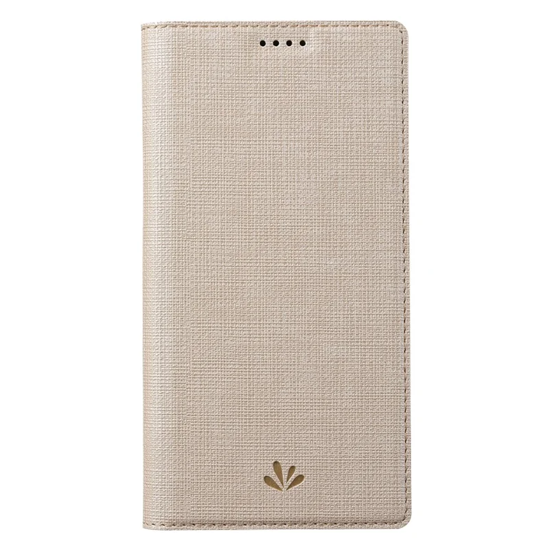 VILI DMX Series Ant-scratch Leather Phone Case for iPhone 15 , Stand Cover with Card Slot - Khaki
