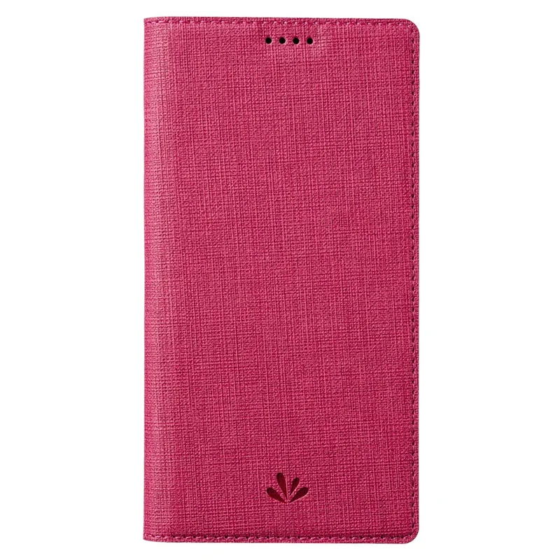 VILI DMX Series Ant-scratch Leather Phone Case for iPhone 15 , Stand Cover with Card Slot - Rose