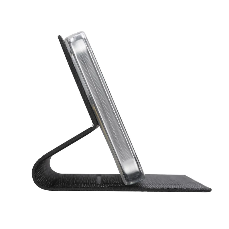 VILI DMX Series Stand Leather Phone Case для iPhone 15 Plus, Полная Защита Слот Для Карты Чехол Для Телефона - Черный