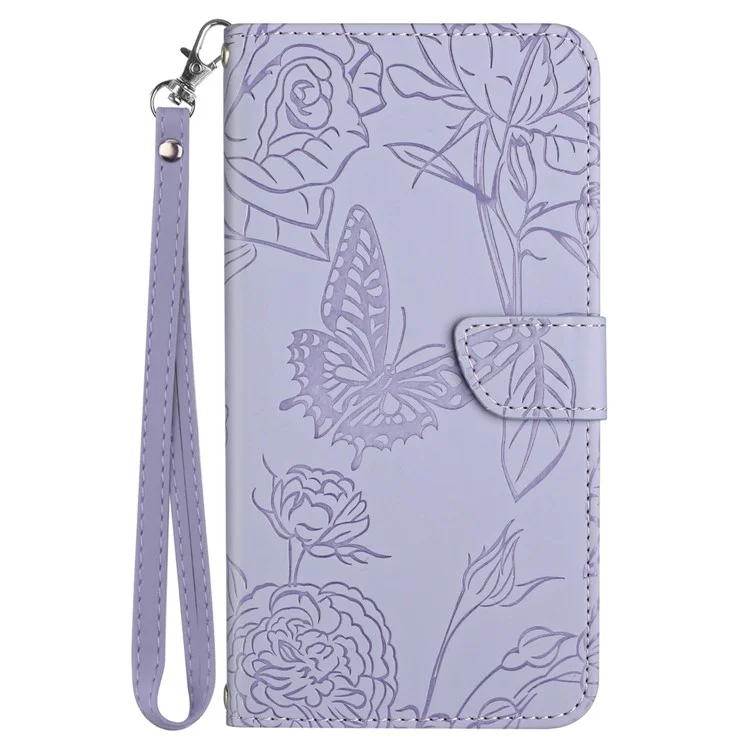 HT03 For Motorola Edge 40 5G Funda de Cuero con Ranuras para Tarjetas y Soporte Plegable - Color Morado