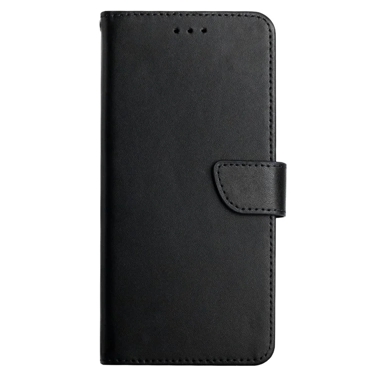 HT02 para Motorola Edge 40 5G Funda Billetera de Piel de Vaca Genuina con Soporte - Negro
