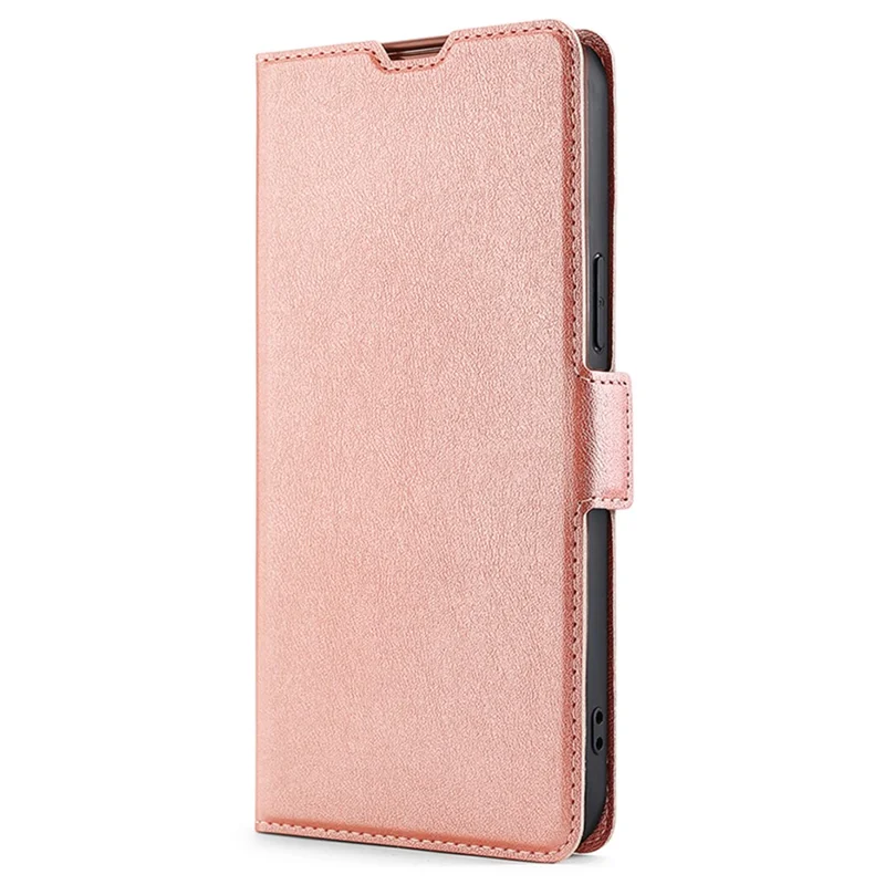 For iPhone 15 Plus TPU+PU Leather Shell Shockproof Card Slot Phone Case Phone Stand Cover - Rose Gold
