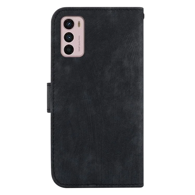 Para Motorola Moto G42 4G Carteira de Couro com Suporte Capa de Telefone Celular com Padrão de Tigre Fofo - Preto
