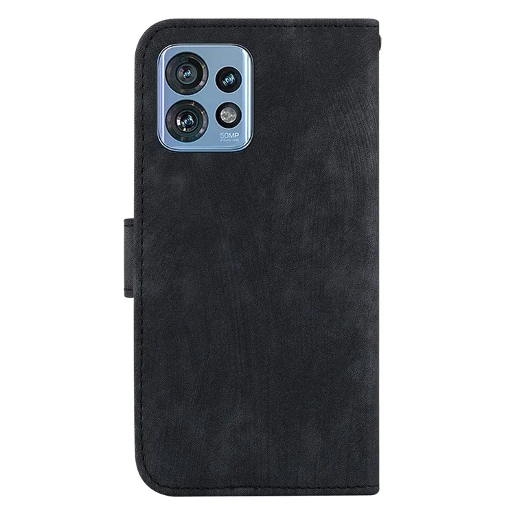 Custodia per telefono Flip per Motorola Moto X40 5G / Edge 40 Pro 5G / Edge+ (2023), Portafoglio Stand Tiger Pattern Impresso in Pelle PU - Nero