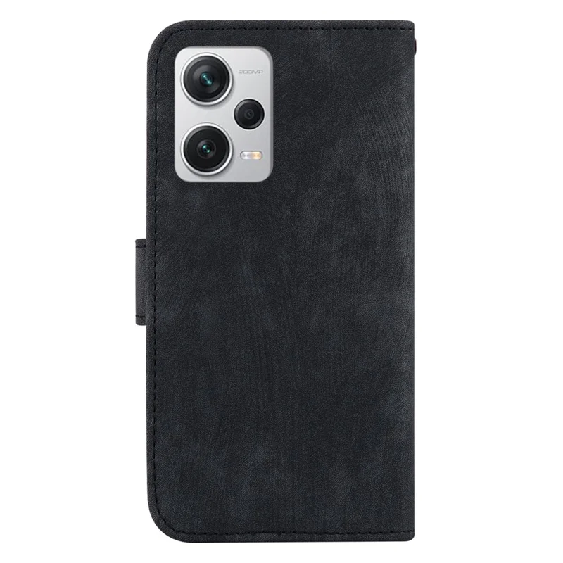 Custodia Flip per Xiaomi Redmi Note 12 Pro+ 5G Supporto per Visualizzazione Portafoglio Motivo Tigre Impresso Pelle PU Custodia per Cellulare - Nero