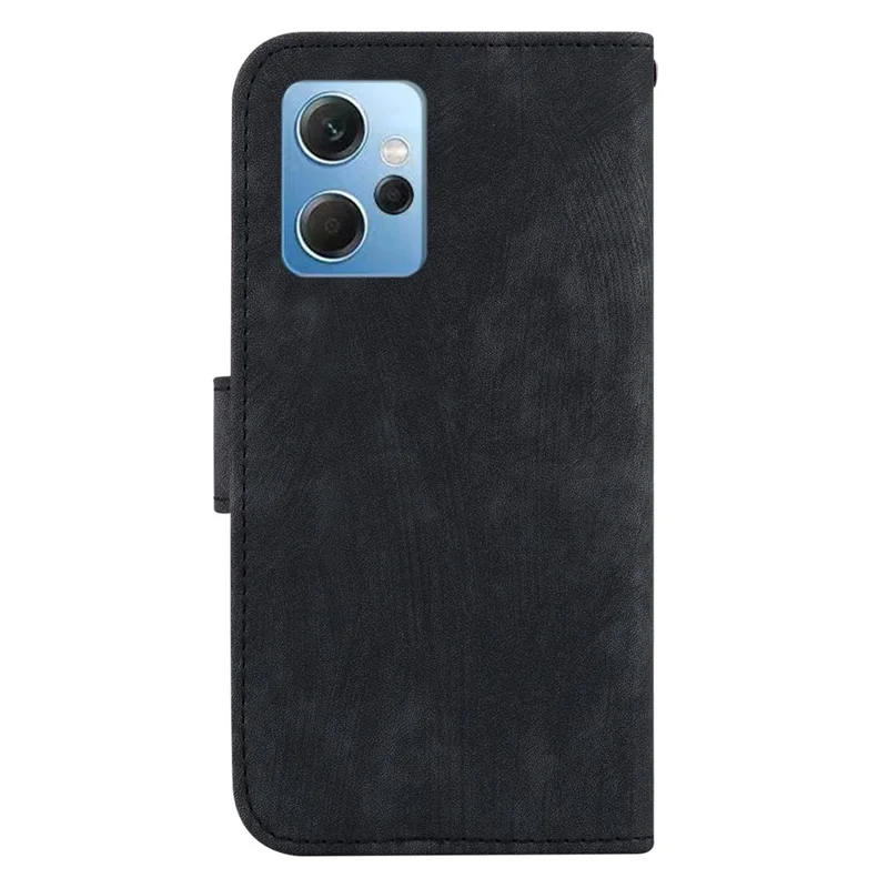 Für Xiaomi Redmi Note 12 4G Wallet Phone Case Lovely Tiger Imprint Magnetischer Verschluss Lederhülle - Schwarz