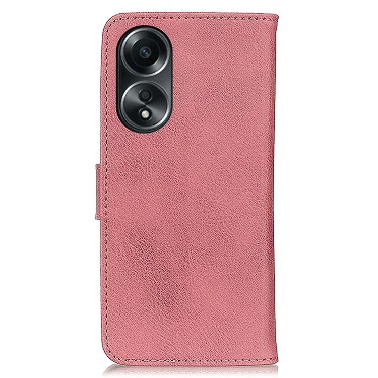 KHAZNEH для Oppo A58 5G / A78 5G, чехол-раковина из прочной кожи, подставка-бумажник, чехол из искусственной кожи для телефона - розовый