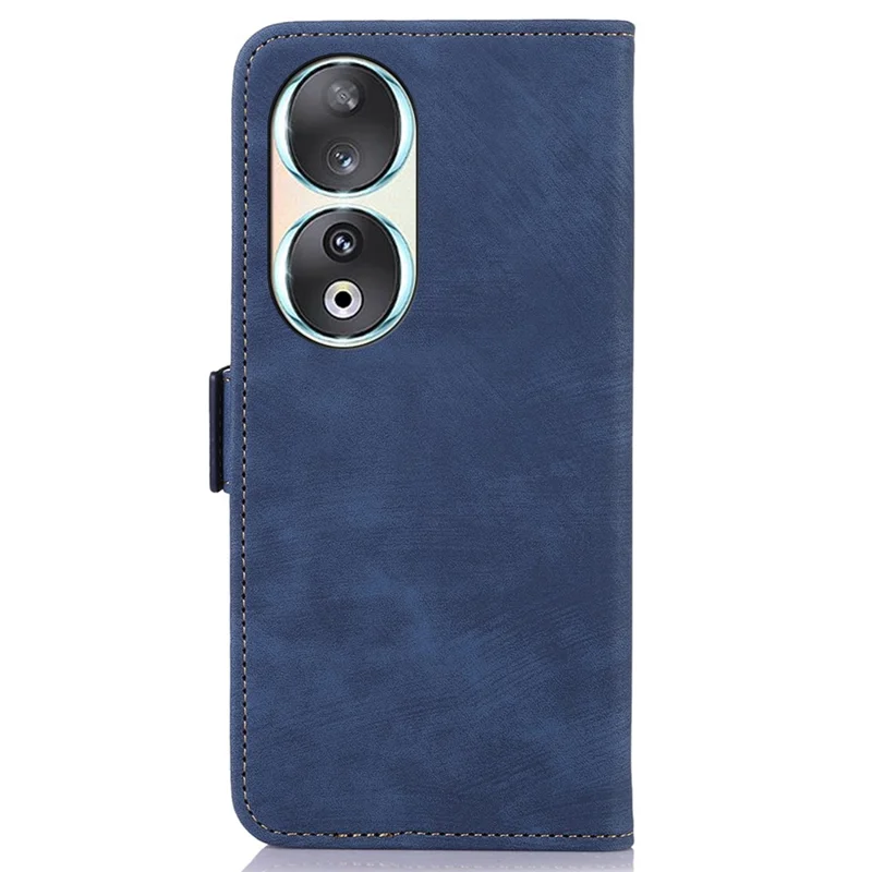 ABEEL For Honor 90 Wallet Stand PU Leather Case Retro Texture Anti-drop Phone Cover - Blue