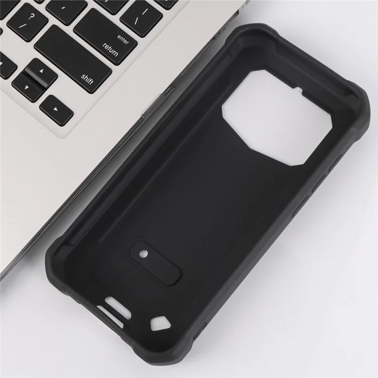 Matte Handyhülle für Oukitel WP5 / WP5 Pro, flexibles TPU-Material mit Kratzschutz - Schwarz