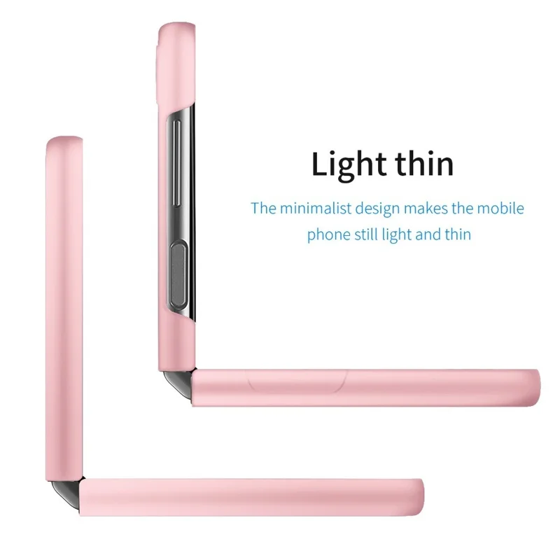 For Samsung Galaxy Z Flip5 5G Hard PC Folding Phone Case Anti-scratch Solid Color Phone Cover - Green