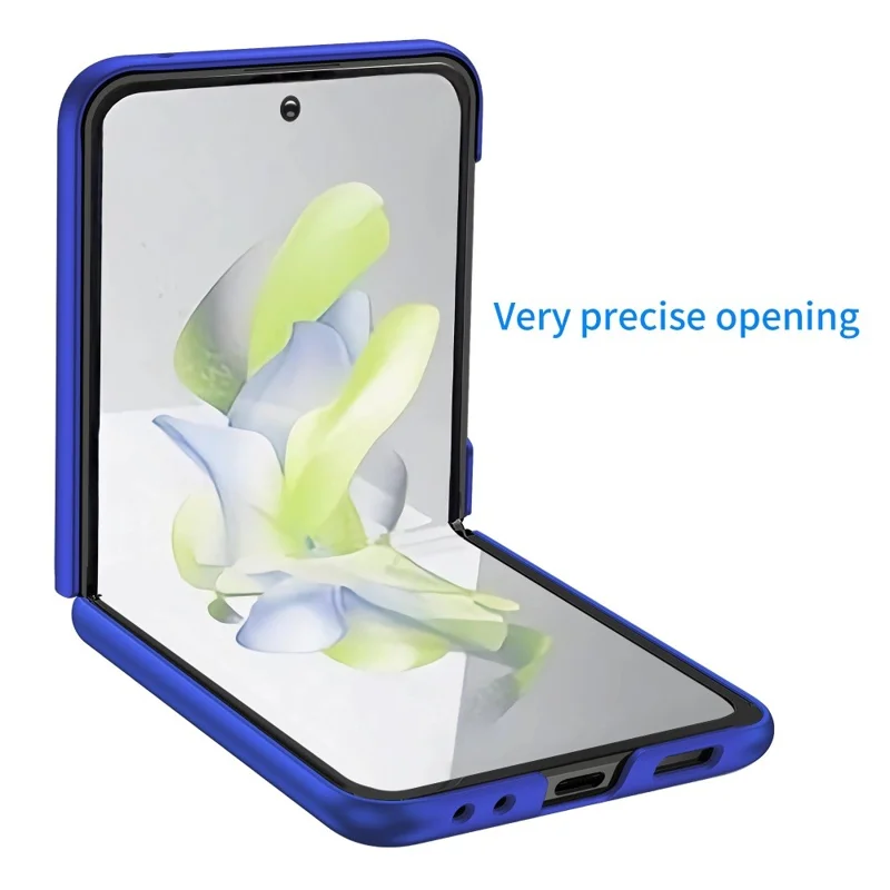 For Samsung Galaxy Z Flip5 5G Hard PC Folding Phone Case Anti-scratch Solid Color Phone Cover - Green