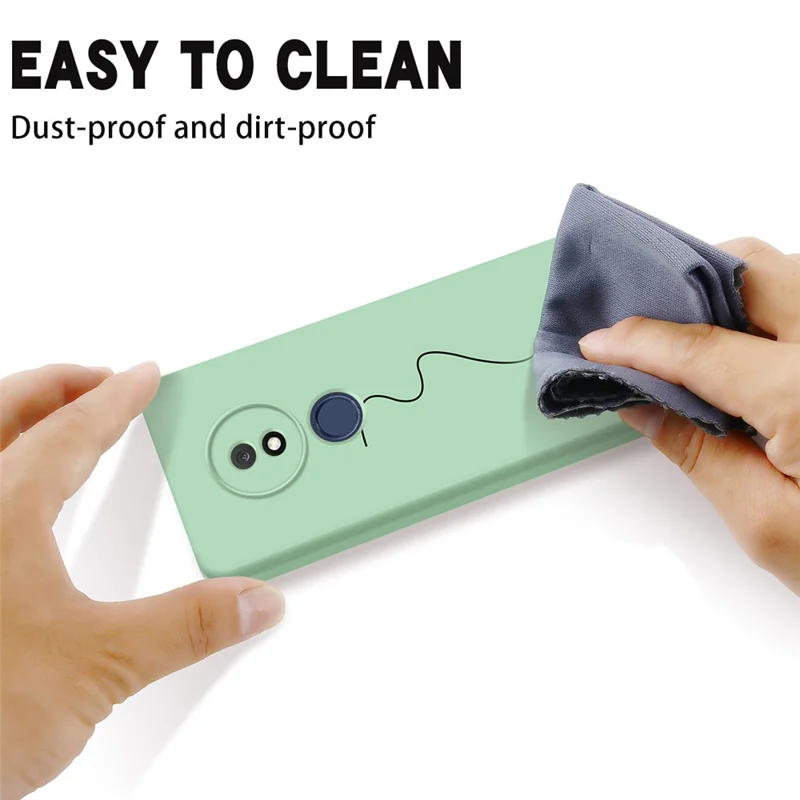 For Nokia C21 Liquid Silicone Shell Shockproof Phone Case Soft Lining Anti-Scratch Cover - Green