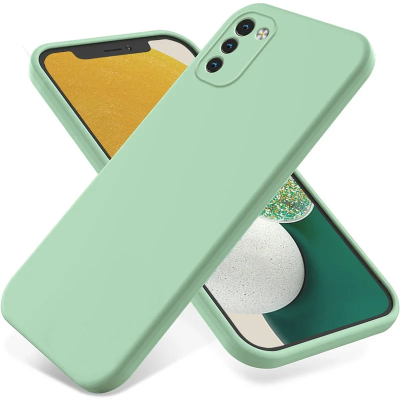 Mobile Phone Case for Nokia G11 4G / G21 4G , Liquid Silicone+Soft Lining Anti-Scratch Phone Cover - Green