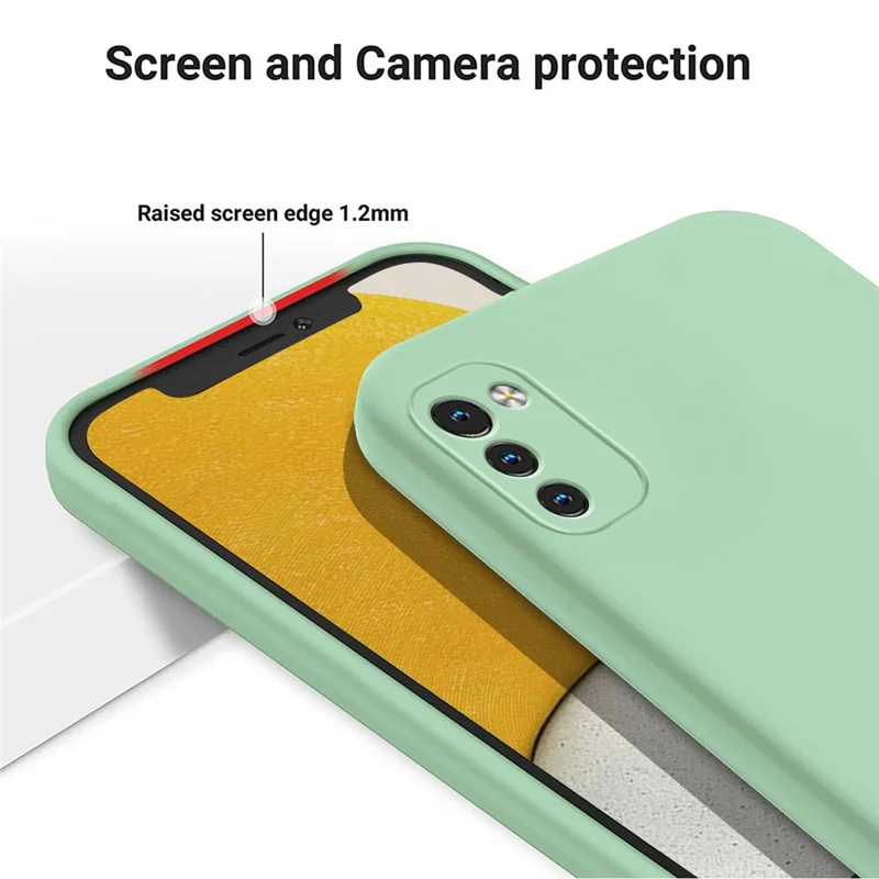 Mobile Phone Case for Nokia G11 4G / G21 4G , Liquid Silicone+Soft Lining Anti-Scratch Phone Cover - Green