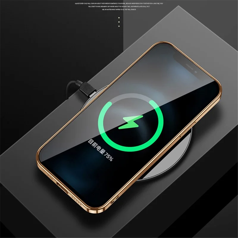 SULADA для iPhone 15 Litchi Texture Electroplating Cover PU Leather+PC+TPU Anti-drop Phone Case - Black