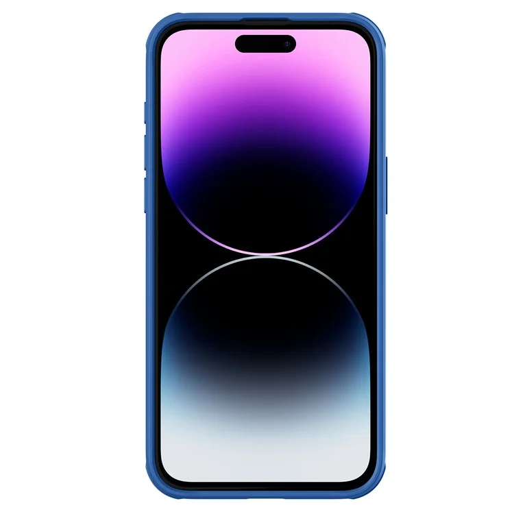 NILLKIN CamShield Pro Case for iPhone 15 Pro Phone Case Camera Lens Protection PC+TPU Magnetic Cover - Blue