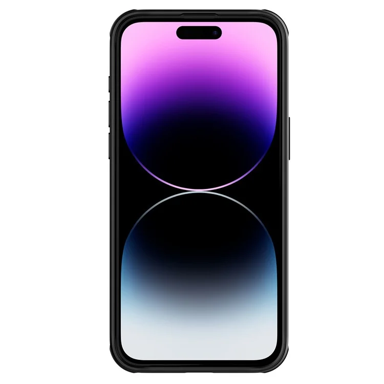 NILLKIN CamShield Pro Case for iPhone 15 Pro Max Anti-drop Phone Case Camera Lens Protection PC+TPU Magnetic Cover - Black