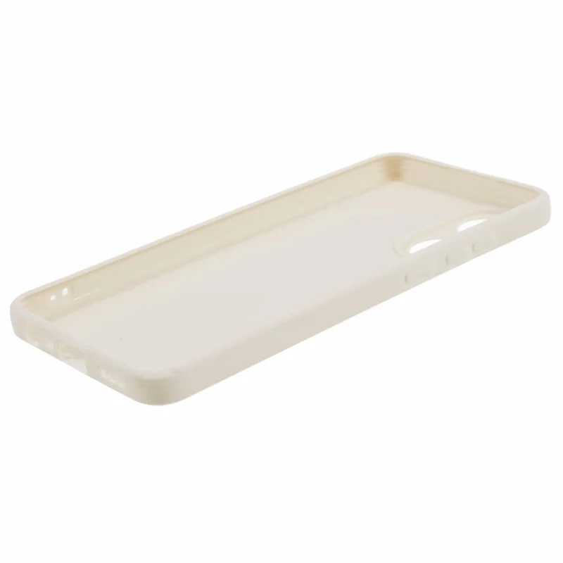 For Oppo A58 4G Straight Edge Soft TPU Phone Case Lens Precise Cutout Anti-drop Cover - White