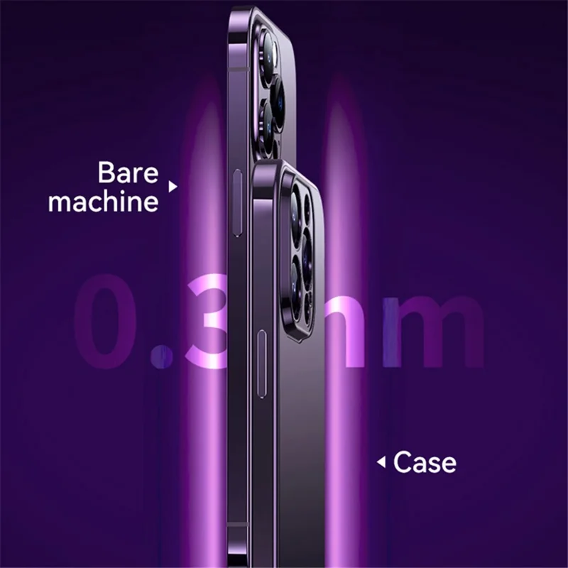 Para iPhone 15 Pro Max TPU Case Electroplating AG Matte Phone Cover Anti-Scratch Phone Shell - Preto