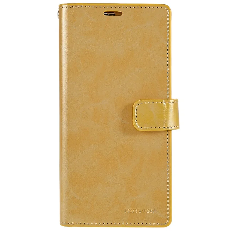 MERCURY GOOSPERY Mansoor Series per iPhone 15 Pro Max Wallet Phone Case Custodia in Pelle PU - Oro