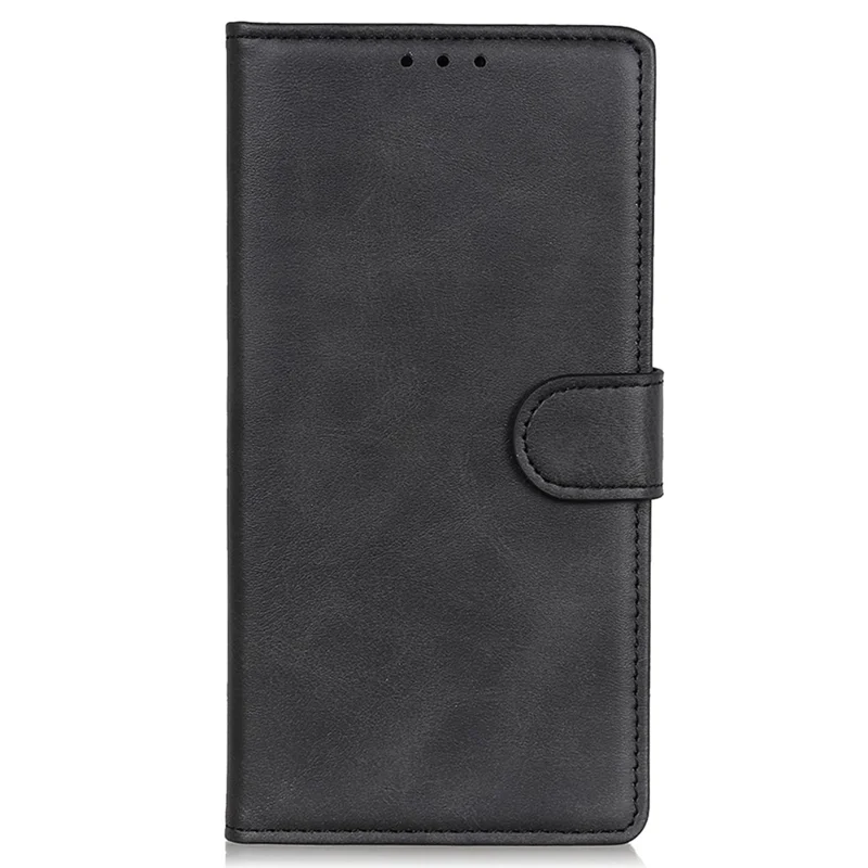 PU Leather Telefoonhoesje voor Honor 90, Koeienhuidstructuur Portemonnee Stand Volledig Omsloten Cover - Zwart
