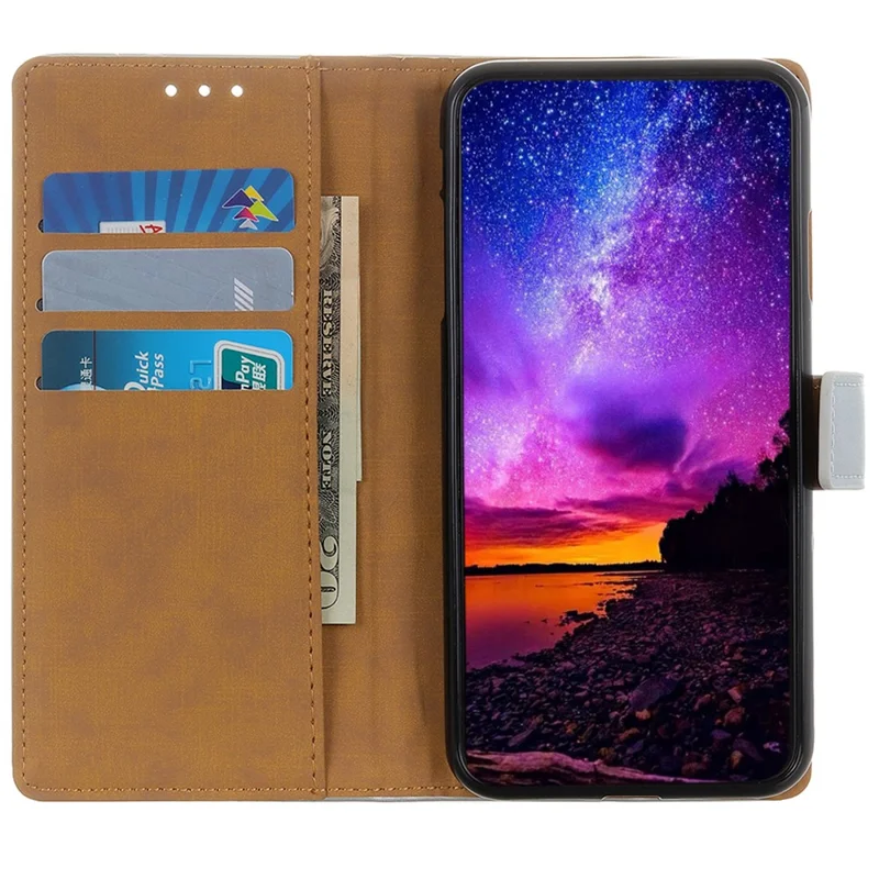 Custodia per telefono Stand For Honor 90 in pelle PU con texture Antistrappo Custodia per smartphone - Nero 