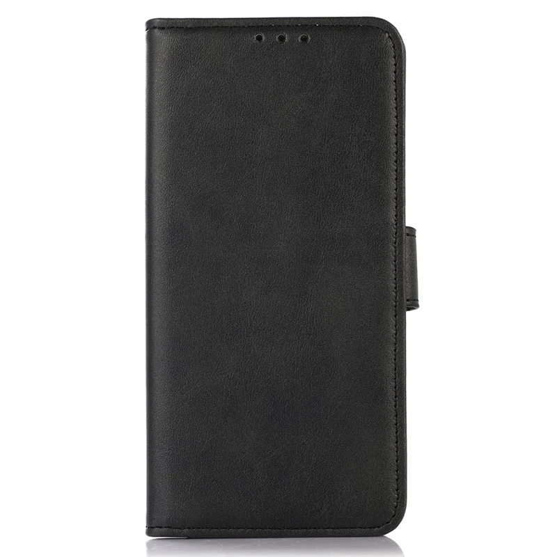 For Honor 90 Smartphone Case Cowhide Texture PU Leather Wallet Stand Phone Cover - Schwarz