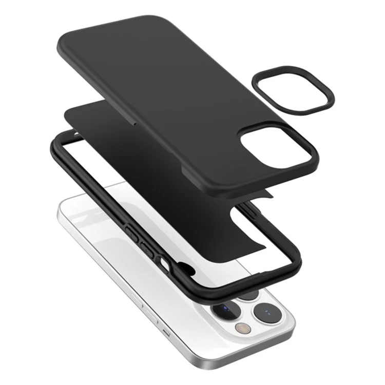 Для iPhone 15 Pro Max TPU+PC Shell Thickened Skin-touch Phone Case Anti-Scratch Phone Cover