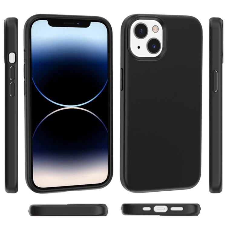For iPhone 15 Plus Mobile Phone Case TPU+PC Shell Thickened Skin-touch Feeling Cell Phone Cover